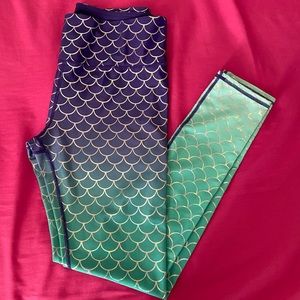 Oh My Disney Ombre Mermaid Leggings Medium